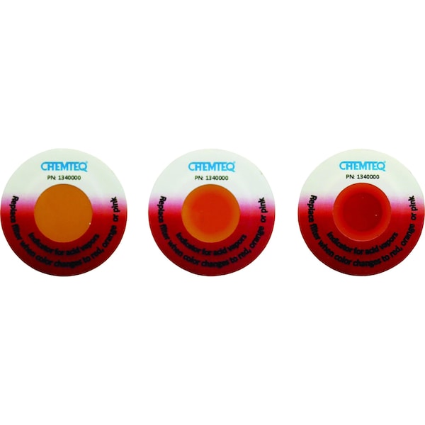 Chemteq Filter Change Indicator Sticker for Acid Gases and